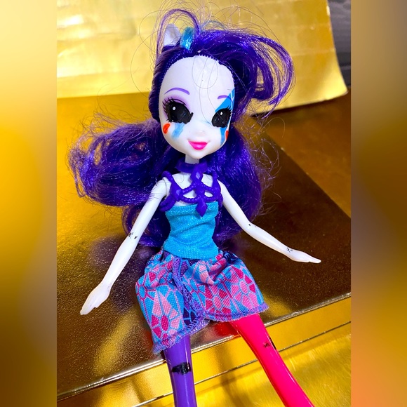 MY LITTLE PONY 2014 EQUESTRIAN DOLL RARITY RAINBOW ROCKS DRESS - Picture 3 of 11